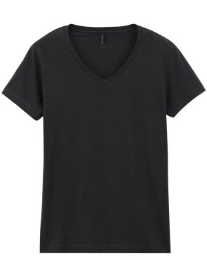 Gildan Softstyle Ringspun 150 Regular Fit V Neck Tee Ladies - Image 6