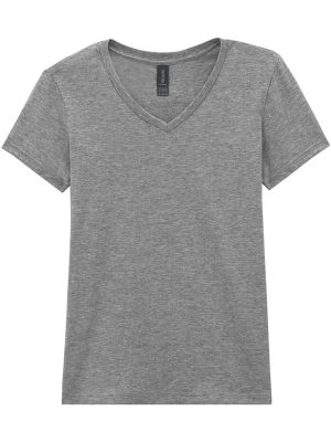 Gildan Softstyle Ringspun 150 Regular Fit V Neck Tee Ladies - Image 18