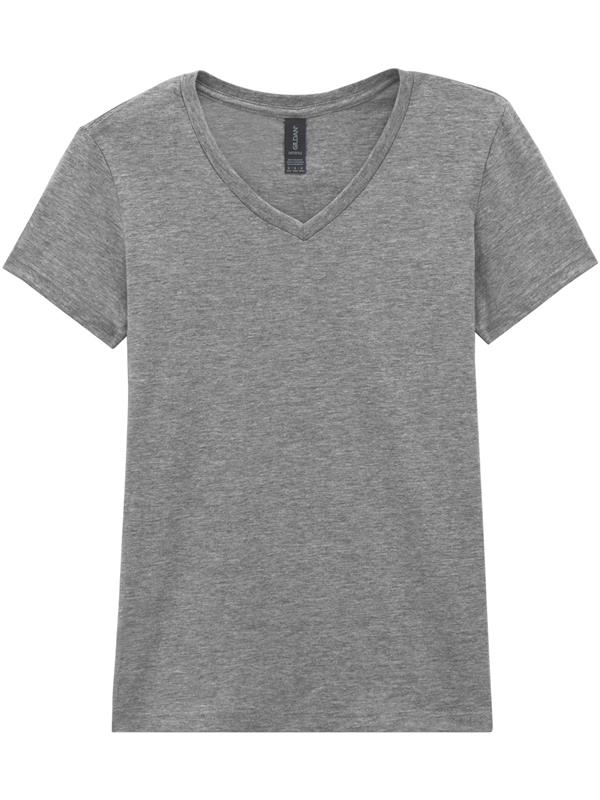 Gildan Softstyle Ringspun 150 Regular Fit V Neck Tee Ladies