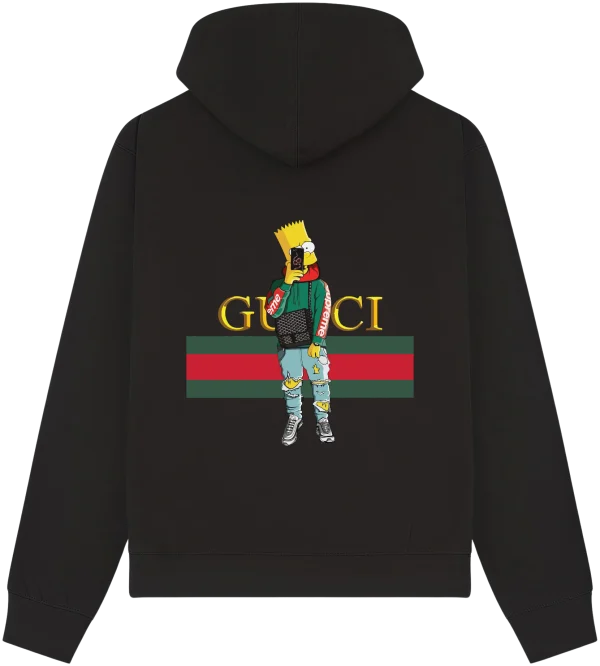 Bart Simpson Dripped Out Printed Premium Hoodie