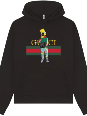 Bart Simpson Dripped Out Printed Premium Hoodie - Image 1