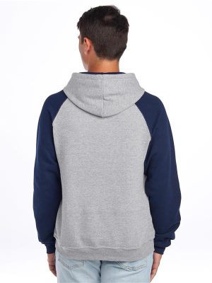 Jerzees Nublend Open End 275 Regular Fit Colour Block Raglan Hood Adult - Image 29