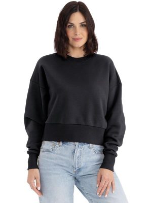 Next Level Apparel Heavyweight Combed 340 Boxy Oversize Fit Sweat Ladies - Image 2
