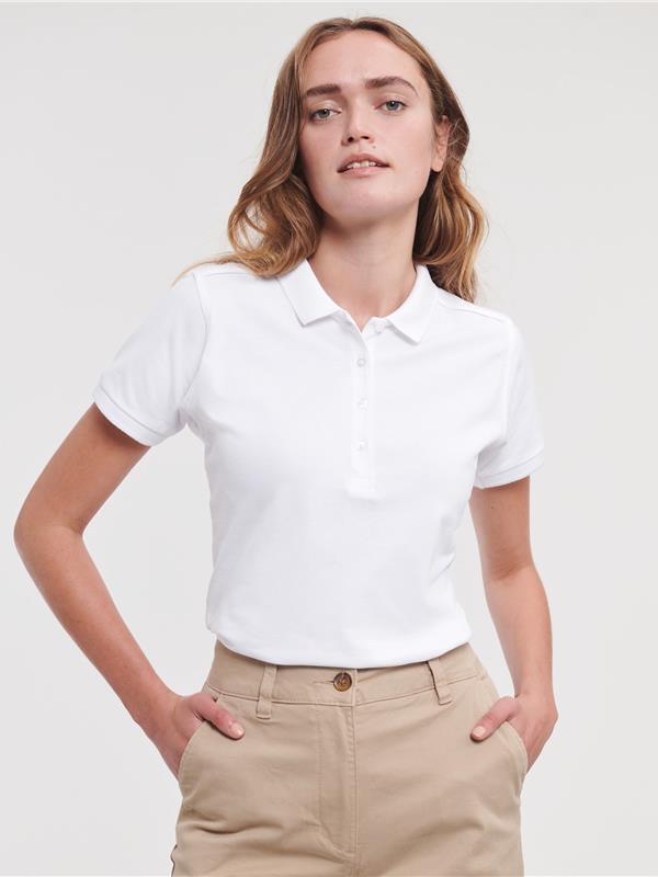 Russell Athletic Stretch Combed 210 Fitted Polo Ladies