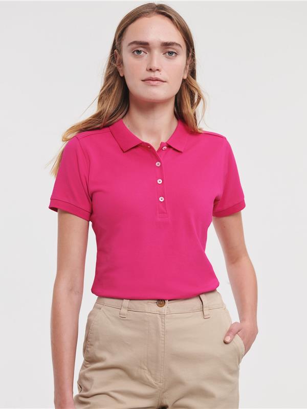 Russell Athletic Stretch Combed 210 Fitted Polo Ladies