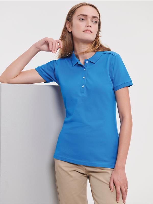 Russell Athletic Stretch Combed 210 Fitted Polo Ladies