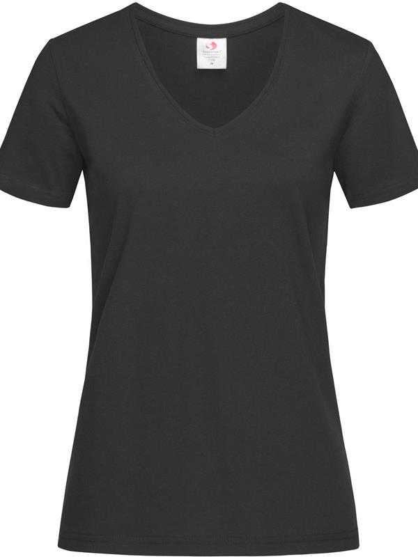 Stedman Classic Ringspun 155 Regular Fit V Neck Tee Ladies