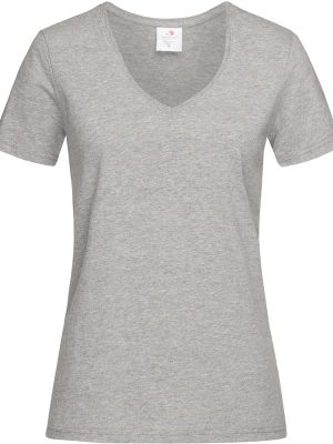 Stedman Classic Ringspun 155 Regular Fit V Neck Tee Ladies - Image 8