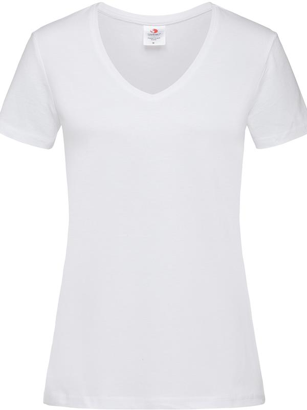 Stedman Classic Ringspun 155 Regular Fit V Neck Tee Ladies