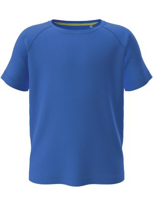 Stedman Mesh Raglan Polyester 140 Regular Fit Tee Kids - Image 3