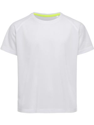 Stedman Mesh Raglan Polyester 140 Regular Fit Tee Kids - Image 8